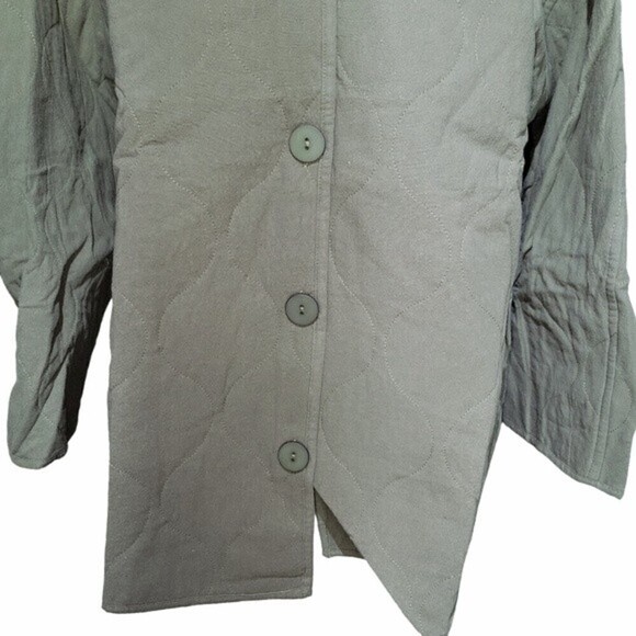 Lulus Olive Green Lightweight Quilted Fall Jacket Size M NWT - Picture 7 of 9